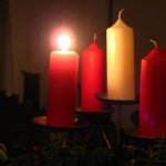 advent, candles, church