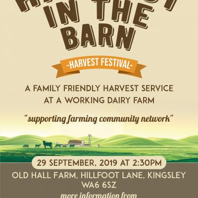 harvest in the barn