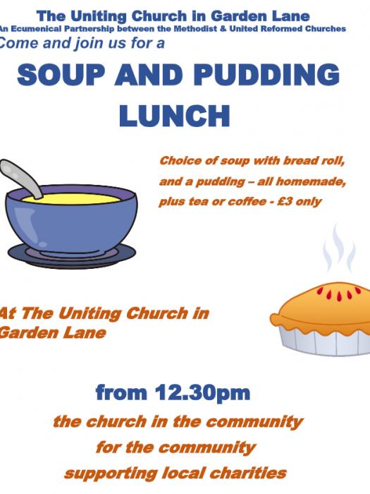 Soup and Pudding Lunch Garden  Lane  version 2