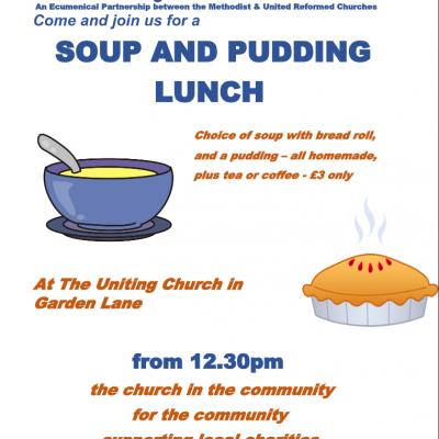 Soup and Pudding Lunch Garden Lane version 2